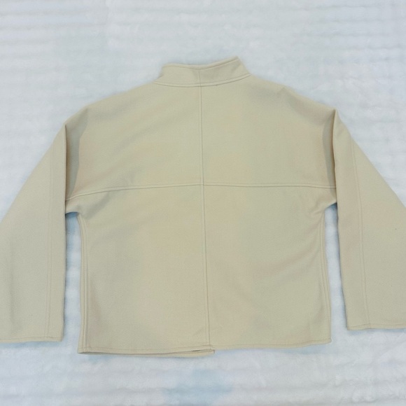 Cream Open Front Jacket - Picture 5 of 6